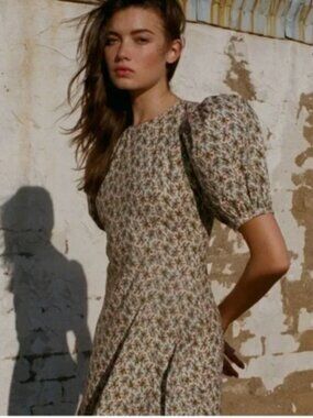 Doen Blair Dress in Creme Fleurs d’Avignon